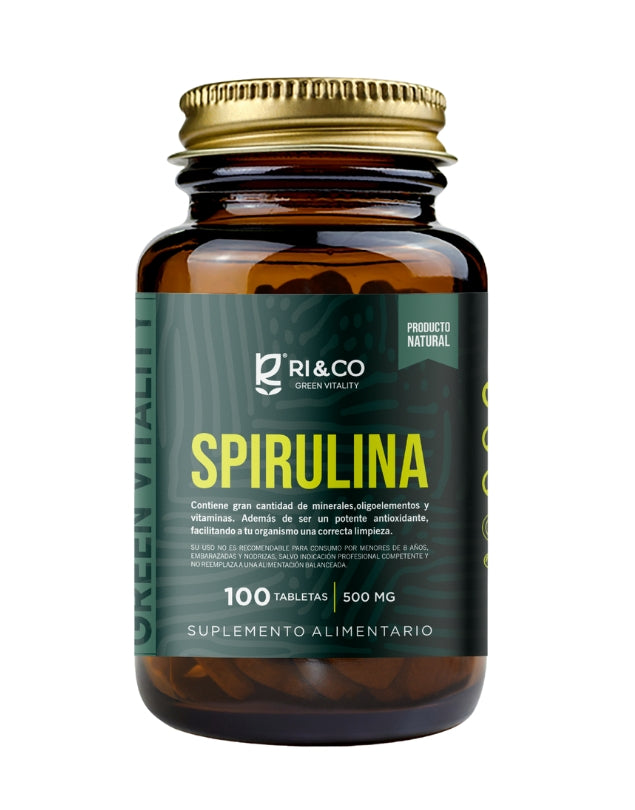 Spirulina, 500mg, 100tab