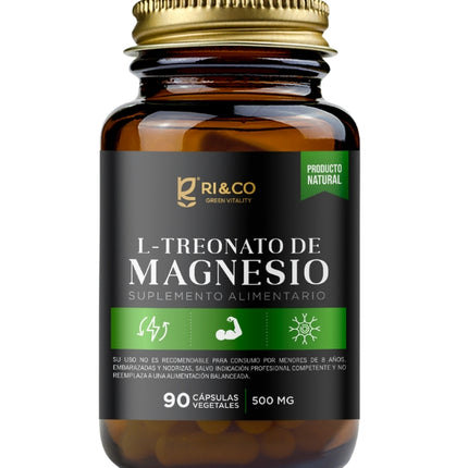 L-Treonato de Magnesio, 500mg, 90Caps.