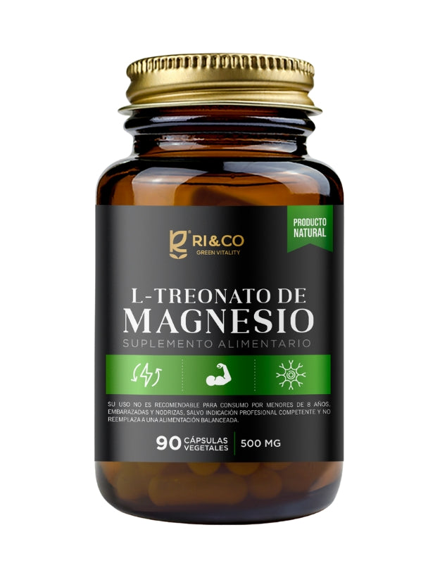 L-Treonato de Magnesio, 500mg, 90Caps.