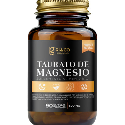 Taurato de Magnesio, 500mg, 90caps.