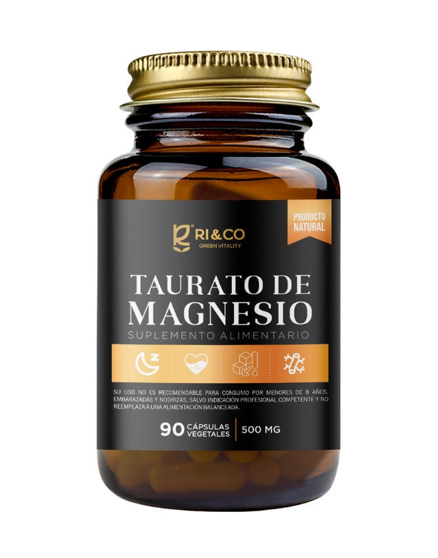Taurato de Magnesio, 500mg, 90caps.