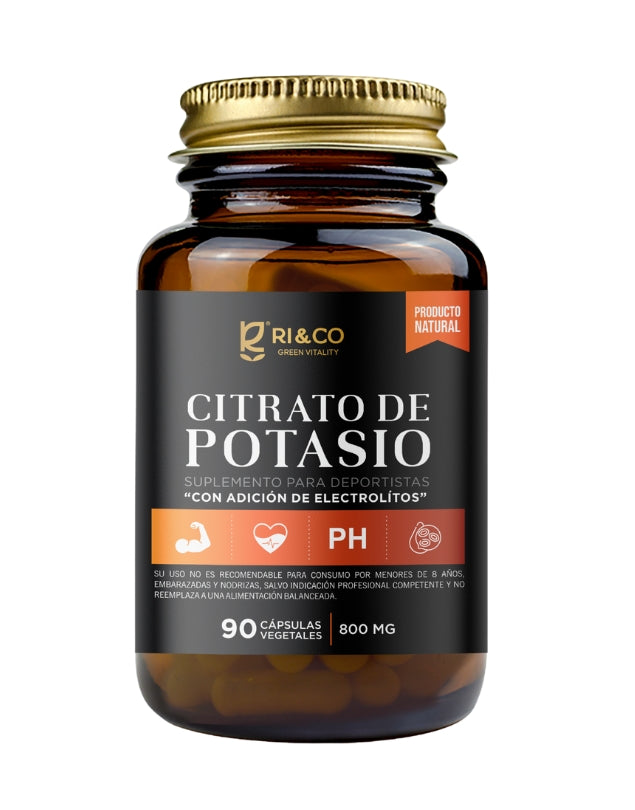 Citrato de Potasio, 800mg, 90 caps