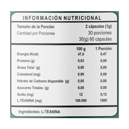 L-Theanine, 500mg, 60caps