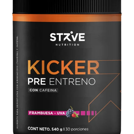 Kicker Pre entreno, Frambuesa Uva, 540g