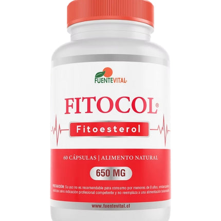 Fitocol, Fitoesterol, 650 mg, 60caps.