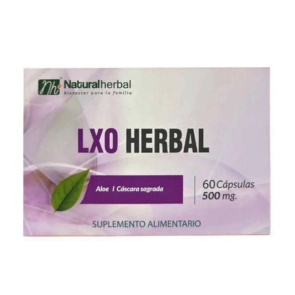 LXO Herbal, Aloe, 500 mg, 60 caps