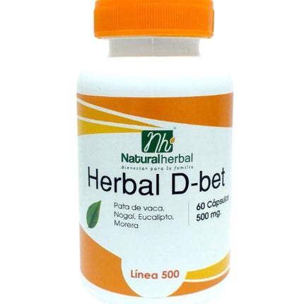 Herbal D Bet, 500 mg, 60 caps