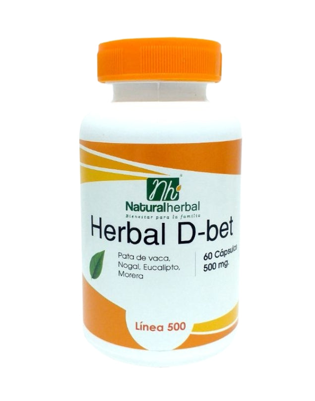 Herbal D Bet, 500 mg, 60 caps
