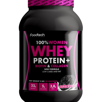 Women Whey Protein, Cookies and Cream, 2lb