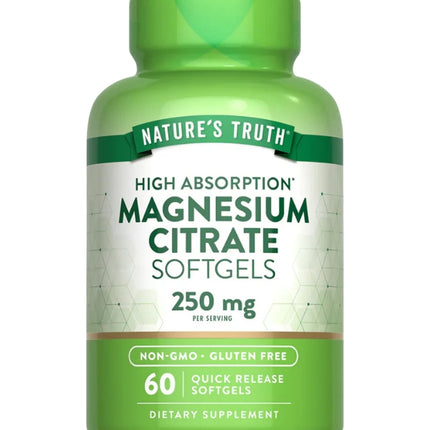 Citrato De Magnesio Softgels, 250 mg, 60 caps
