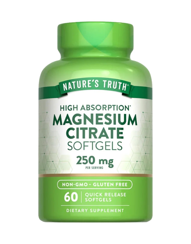 Citrato De Magnesio Softgels, 250 mg, 60 caps