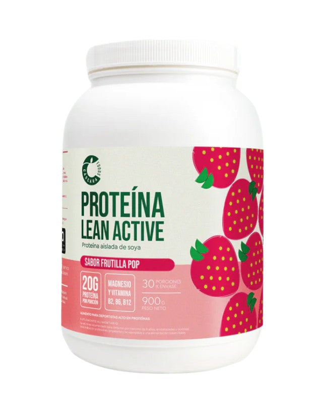 Proteína Lean Active, Frutilla Pop, 900gr