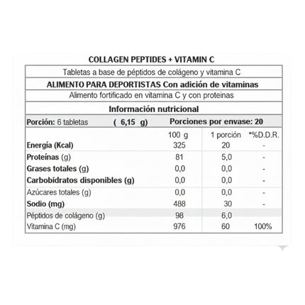 Peptidos De Colageno, 120 tabletas