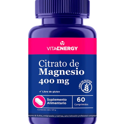 Citrato De Magnesio 400 mg, 60 comprimidos
