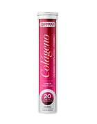 Colágeno Hidrolizado + Vitamina C, Sabor Frutilla, 20 tabletas