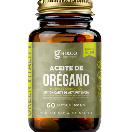 Aceite De Orégano 500 mg, 60 softgel