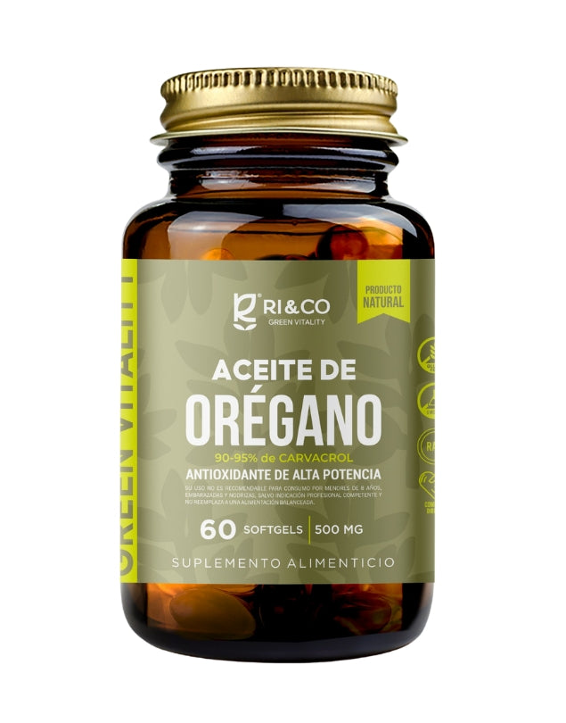 Aceite De Orégano 500 mg, 60 softgel