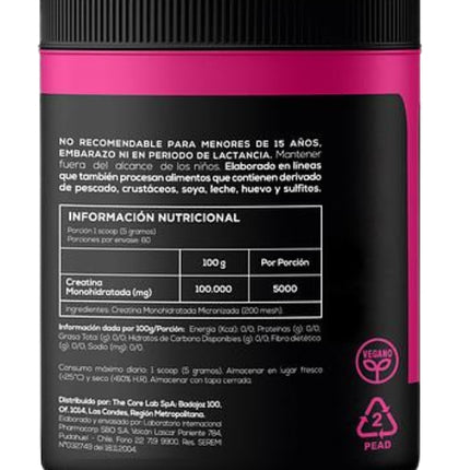 Creatina Monohidratada Micronizada 300 gr