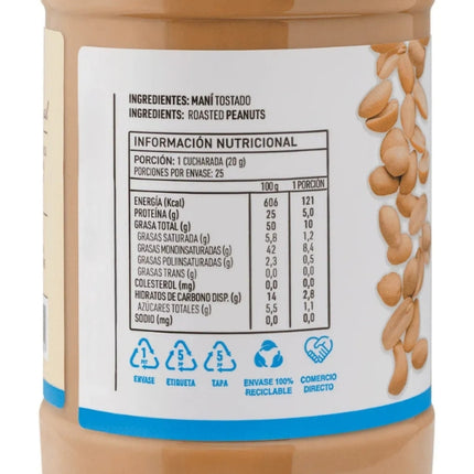 Mantequilla de Mani, Crocante, 500g