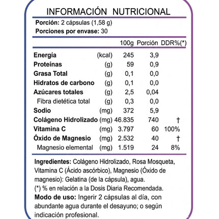 Artrifort, Magnesio + Colageno + Rosa Mosqueta + Vit C, 60 Caps