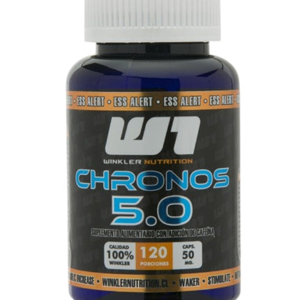 Chronos 5.0, Cafeína 50 mg, 120 capsulas