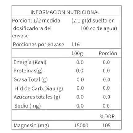 Citrato de Magnesio, 244gr