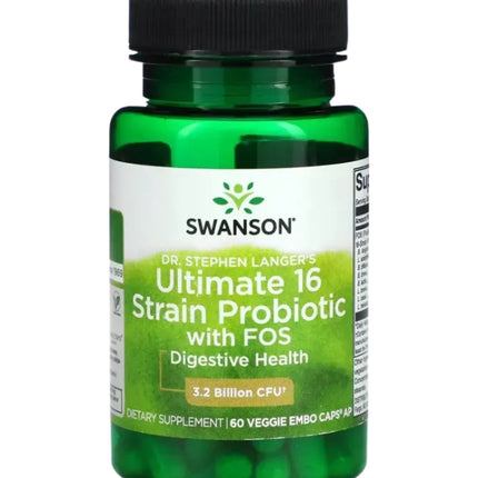 Ultimate 16 Strain Probiotic + Fos, 60caps