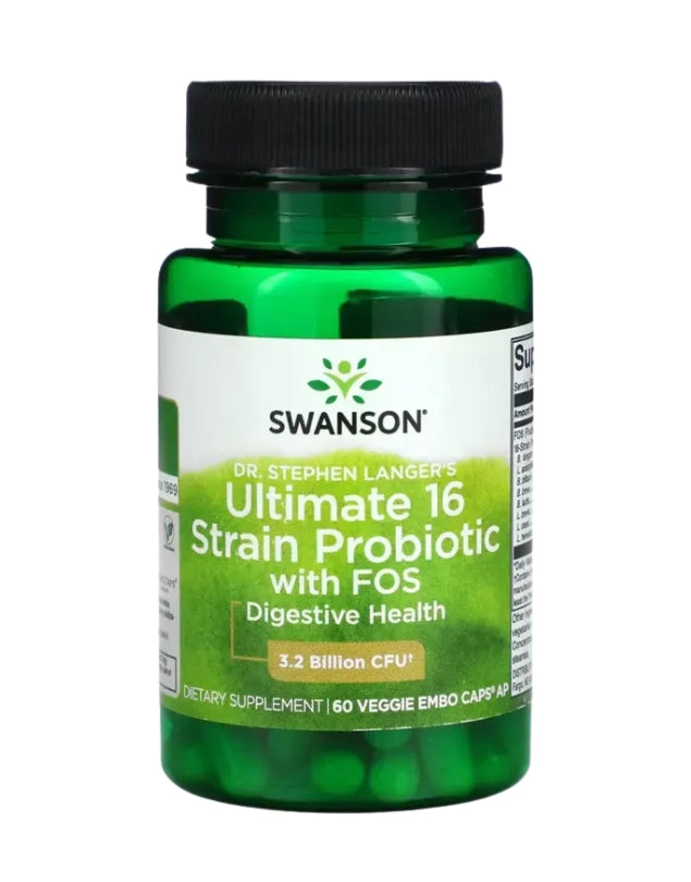 Ultimate 16 Strain Probiotic + Fos, 60caps