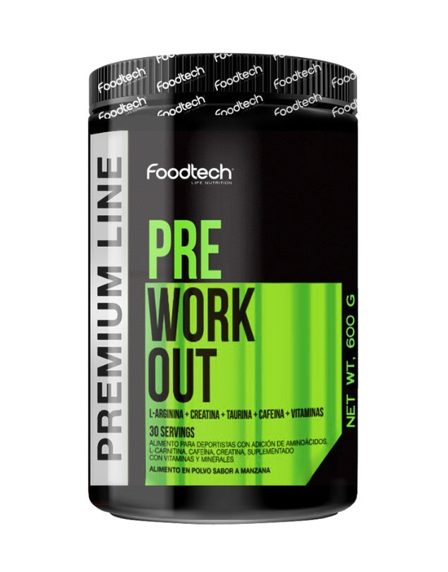Pre-Entreno Premium Line, Sabor Manzana, 600gr