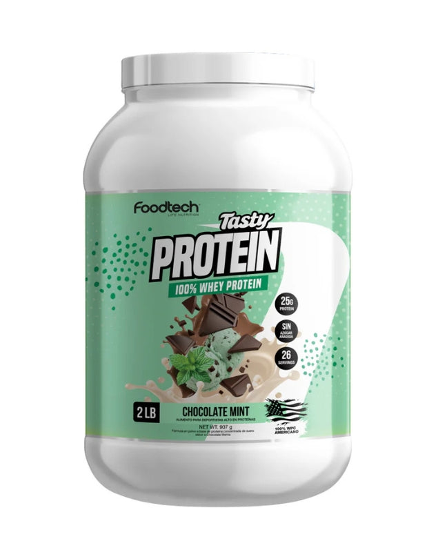 Tasty Protein 100% Whey, Sabor Chocolate Mint, 2lbs