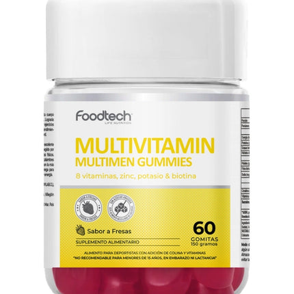 Multivitamin Multimen, Sabor Fresas, 60 gomitas