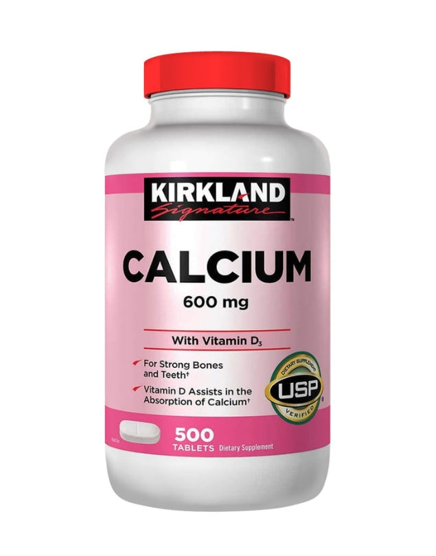 Calcium, Calcio + Vit D3, 600mg,  500 tabs.