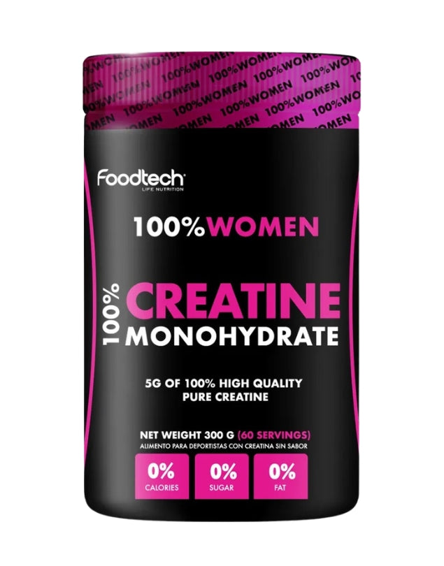 Creatina Monohidratada Women, Sin Sabor, 300grs