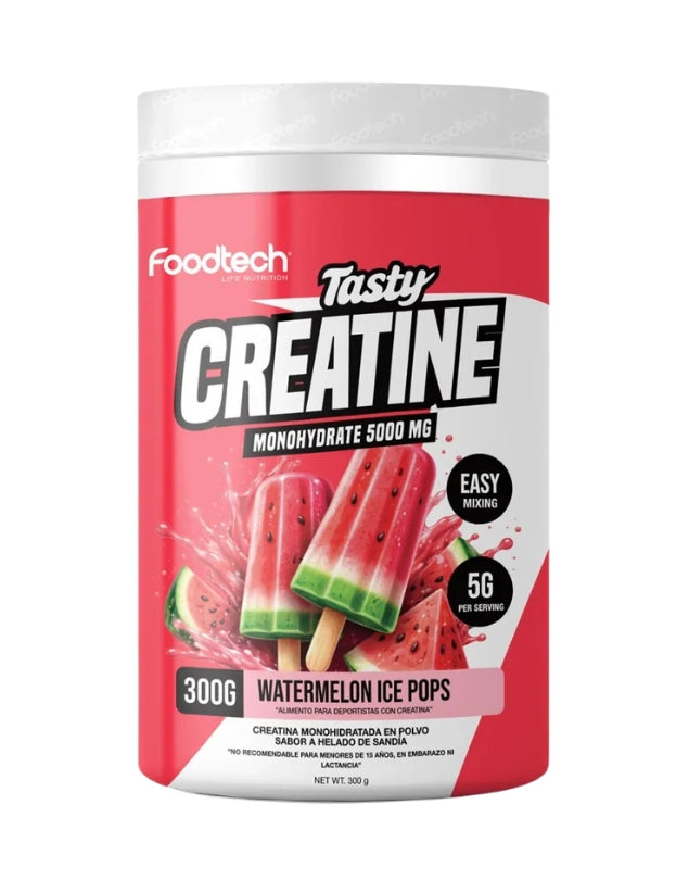 Tasty Creatina Monohidratada, Watermelon Ice Pops, 300grs