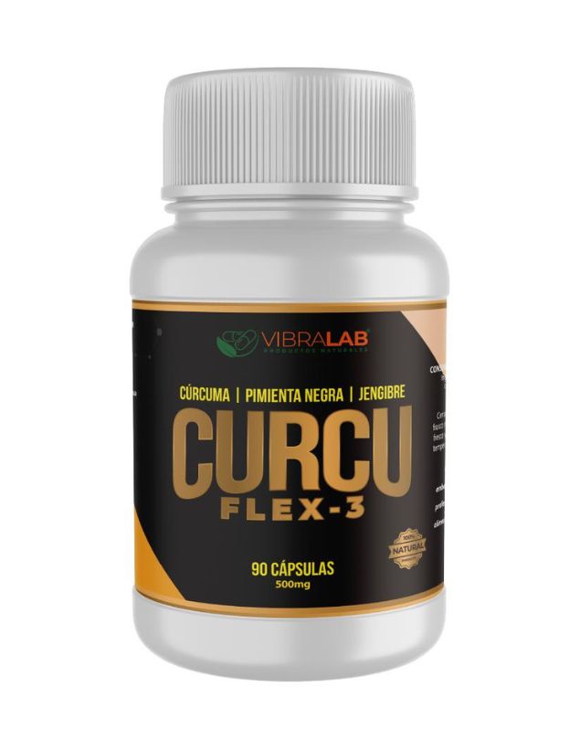 Curcu Flex-3, 500mg, 90 caps.