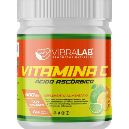 Vitamina C en Polvo, 500 gr.