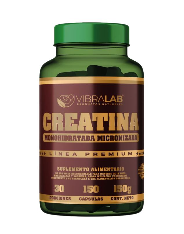 Creatina Monohidratada Micronizada, 150 caps