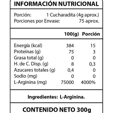 L-Arginina + Aminoacidos, 300gr
