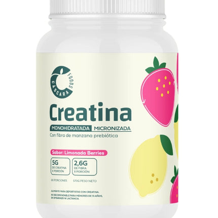 Creatina Monohidratada Micronizada, Limonada Berries, 570 gr