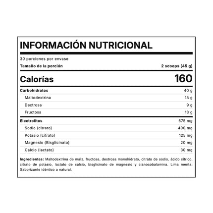 Endurance Energy Drink, Resistencia,Sin Sabor, 1.280gr