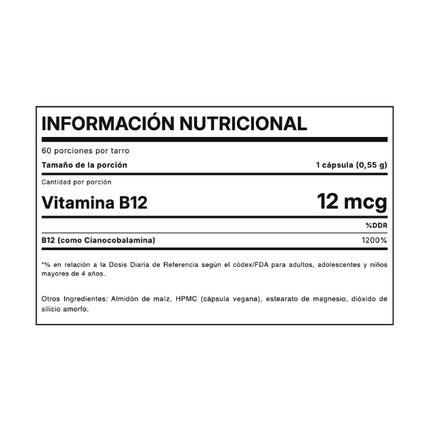 Vitamina B12, 60 caps