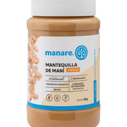 Mantequilla de Mani, Cremosa, 500g