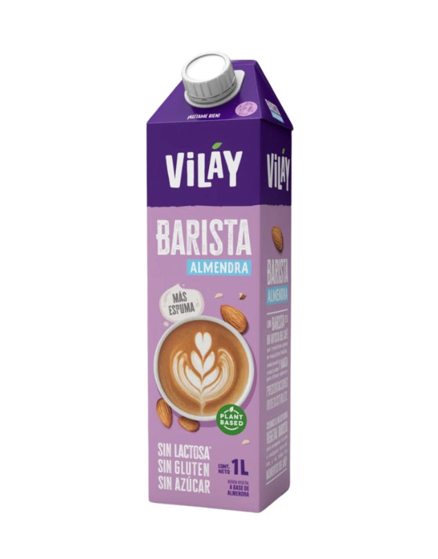Bebida Vegetal Barista, Sabor Almendra, Sin Azucar, 1 Litro