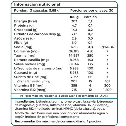 FocusZen, Concentracion, 90 caps