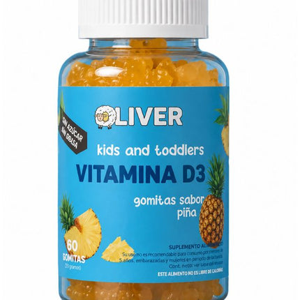 Vitamina D3, Sabor Piña, 60 gomitas