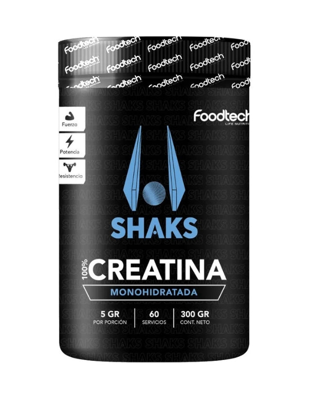 Shaks 100% Creatina Monohidratada, 300 grs.