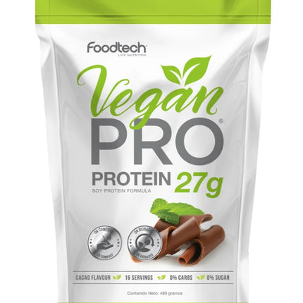 Vegan Protein, Sabor Cacao, 1 lbs, 480 grs