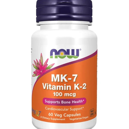 MK-7 Vitamina K2, 100mcg,  60 caps.