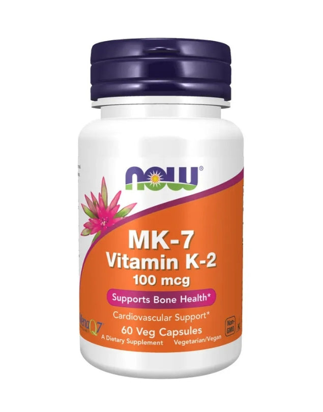 MK-7 Vitamina K2, 100mcg,  60 caps.