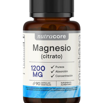 Citrato de Magnesio, 1200 Mg, 90 caps